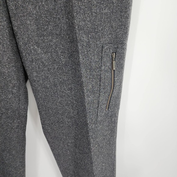 Eddie Bauer Gray Wool Mercer Fit Trouser Pleated Pants Size 14 - Picture 2 of 11